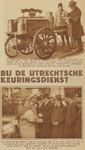 873024 Collage van 2 foto's betreffende de werkzaamheden van de Keuringsdienst voor Waren (Rijnkade 2) te Utrecht, met ...